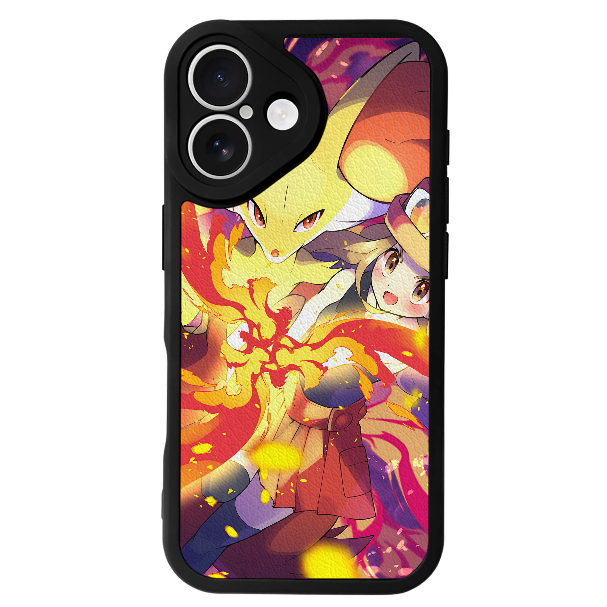 （画像用） ポケットモンスター Pokémon 【iPhone 16シリーズ対応】シリコンスマホケース（レザー調） 材質：シリコン